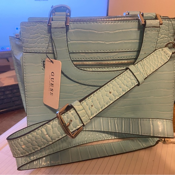 NWT Guess Aqua Katey, gorgeous color - Picture 7 of 9